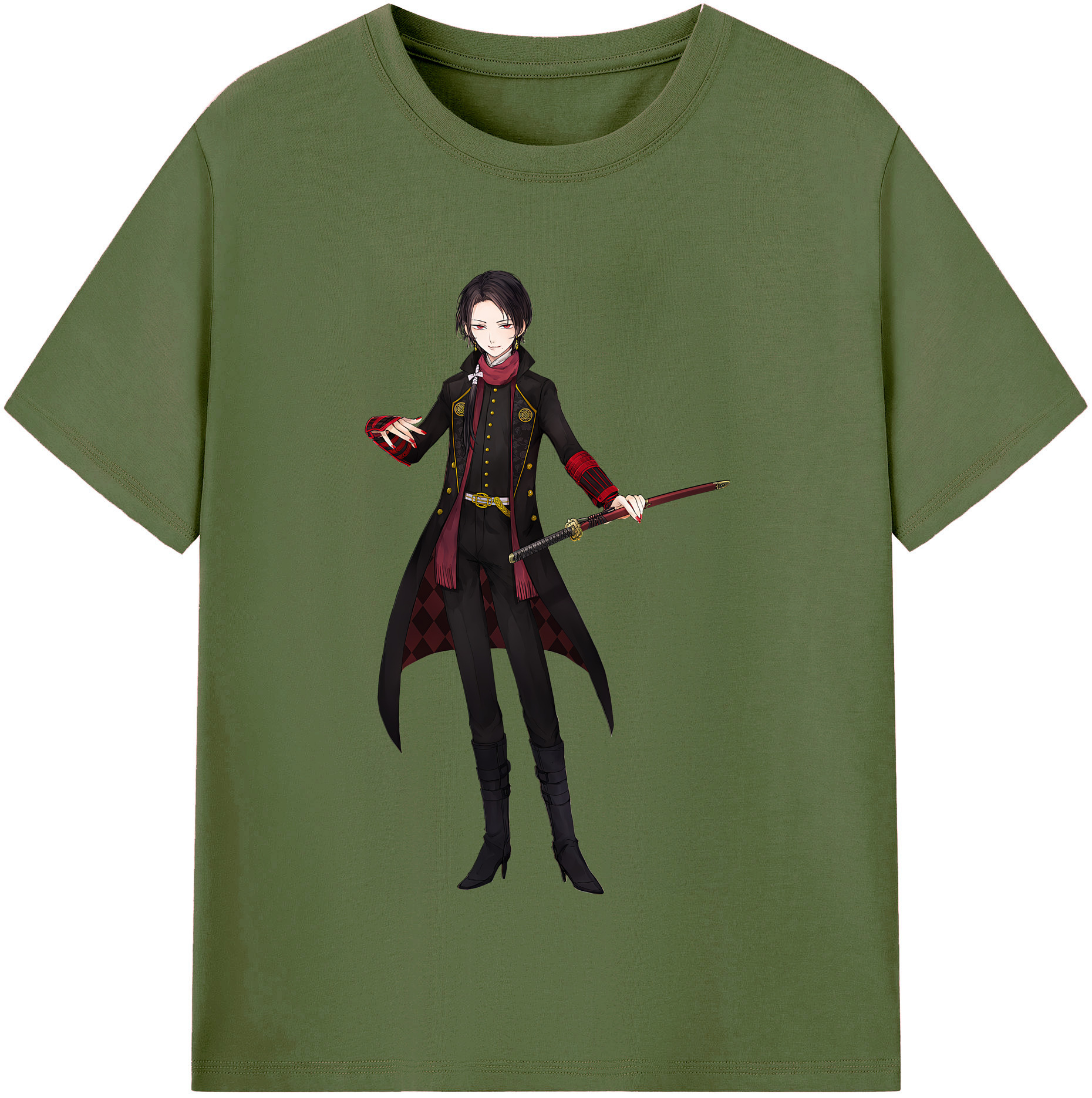 （画像用） 刀剣乱舞 Touken Ranbu 綿100％半袖Tシャツ（フロントプリント）